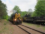 D&H RS-3 4103 passes a work train led by S2 3021